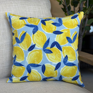 Outdoor Lemon Pillow