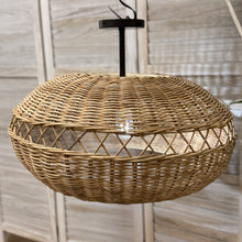 Load image into Gallery viewer, Round Woven Wicker Chandelier
