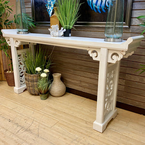 White Altar Table Console