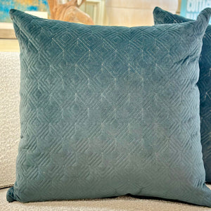 Charcoal Diamond Stitch Pillow