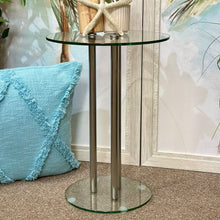 Load image into Gallery viewer, SM Round Glass Side Table
