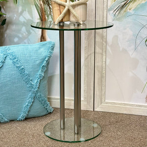 SM Round Glass Side Table