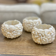 Load image into Gallery viewer, White Shell Candle Holder
