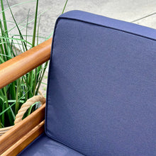 Load image into Gallery viewer, 4PC Navy/Acacia Wood Outdoor Set
