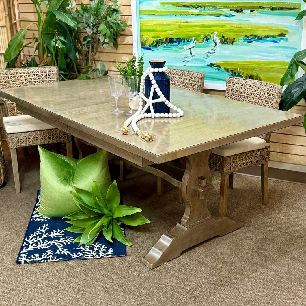 Grey Trestle Dining Table