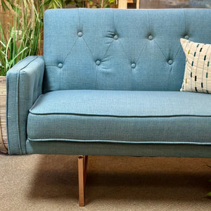 Teal Convertible Sofa