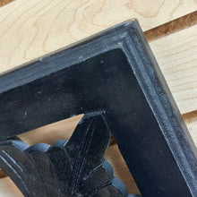 Load image into Gallery viewer, Wooden Black Floral Art
