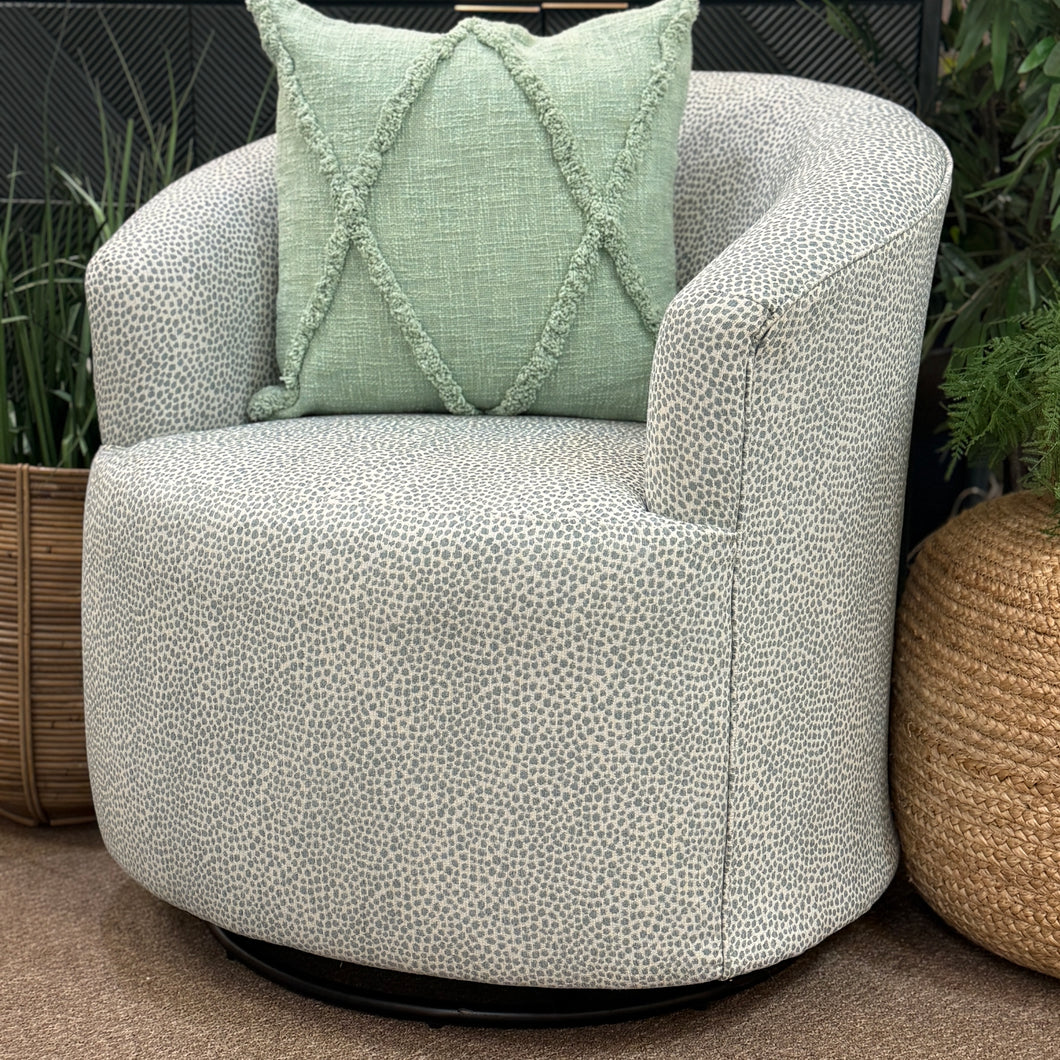 Light Teal Swivel Glider