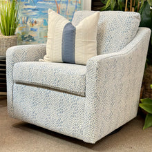 Load image into Gallery viewer, Blue &amp; White Swivel Glider
