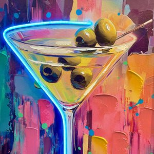 Light-up Martini Art