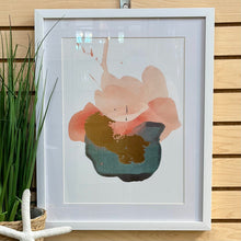 Load image into Gallery viewer, Teal/Blush Abstract I
