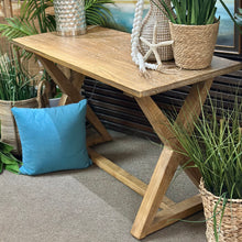 Load image into Gallery viewer, White Washed Trestle Desk/Console

