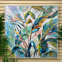 Load image into Gallery viewer, Vibrant Triopical Leaf Art
