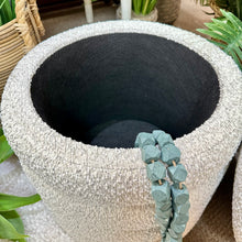 Load image into Gallery viewer, Boucle Channel Storage Ottoman
