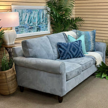 Load image into Gallery viewer, Haverty's Light Blue Sofa
