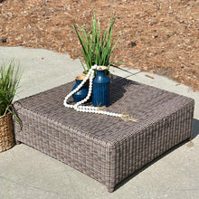 Load image into Gallery viewer, Resin Wicker Outdoor Ottoman
