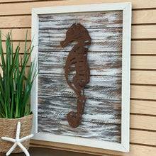 Load image into Gallery viewer, Metal Seahorse On Wood
