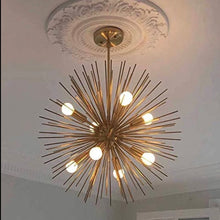 Load image into Gallery viewer, Bronze Sputnik Chandelier
