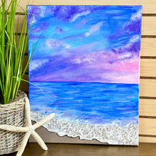 Load image into Gallery viewer, Purple Beach Canvas
