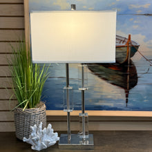 Load image into Gallery viewer, Chrome/Arylic Lamp
