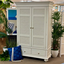 Load image into Gallery viewer, White Shutter Armoire
