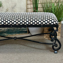 Load image into Gallery viewer, Black Polka Dot Bench
