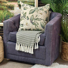 Load image into Gallery viewer, Blue Denim Swivel Chair
