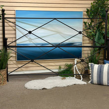 Load image into Gallery viewer, King Black Metal Bed
