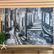 Load image into Gallery viewer, Moped Alley Way II Art
