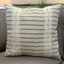 Load image into Gallery viewer, Green Striped Pillow
