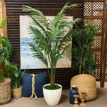 Load image into Gallery viewer, Faux Palm In White Pot
