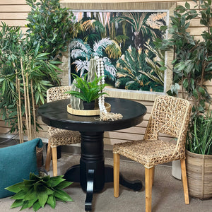 Black Painted Dining Table