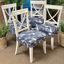 Load image into Gallery viewer, Ivory Dining Chair w/ Sailboat Cover
