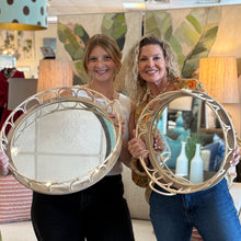 Load image into Gallery viewer, Lg Round Mirror/Rattan Tray
