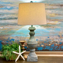 Load image into Gallery viewer, Distressed Blue Lamp
