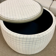 Load image into Gallery viewer, Wood Top Storage Ottoman
