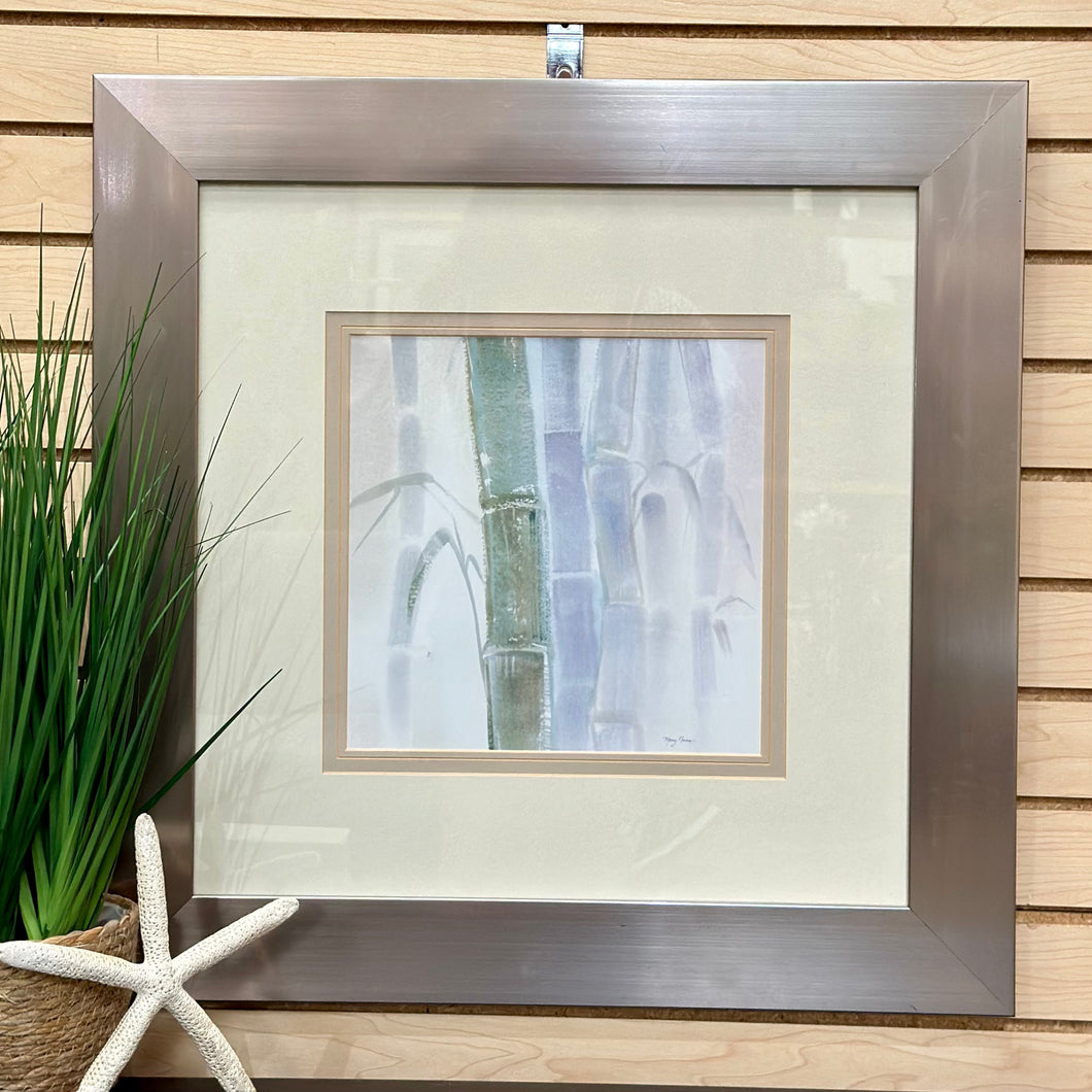 Silver Framed Bamboo Art