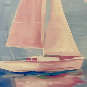 'Pink Sailboat' Giclee