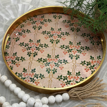 Load image into Gallery viewer, LG Floral/Gold Tray
