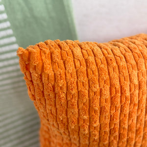 Orange Textured Pillow