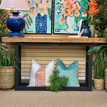 Load image into Gallery viewer, Rustic Wood/Metal Console
