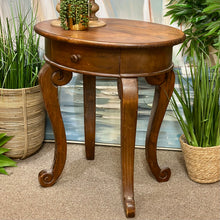 Load image into Gallery viewer, Oval Wood Side Table
