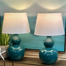 Load image into Gallery viewer, Designer Turquoise Lamp
