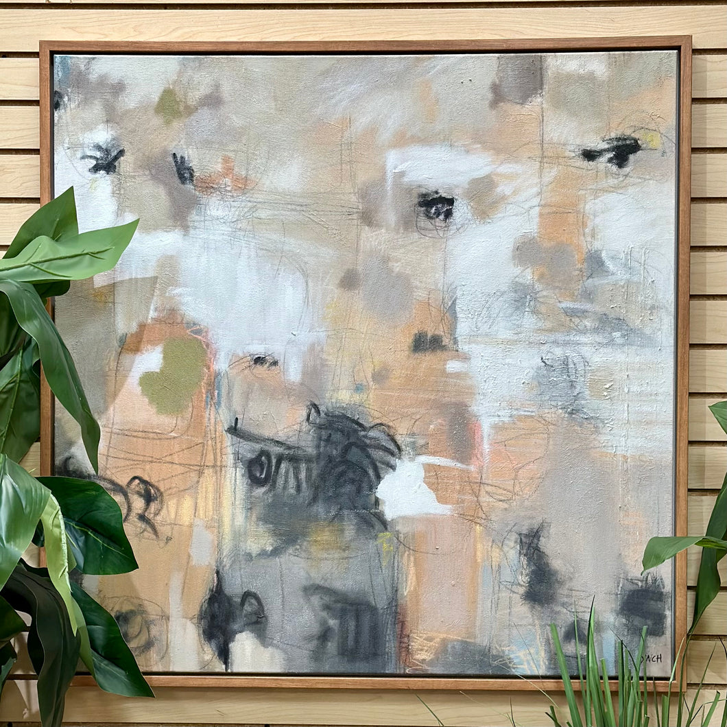 Grey & Orange Abstract