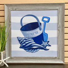 Load image into Gallery viewer, Shell Bucket Beach Art
