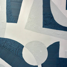 Load image into Gallery viewer, Blue/White Modern Abstract
