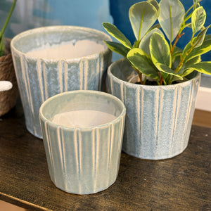 Sm Teal Planter