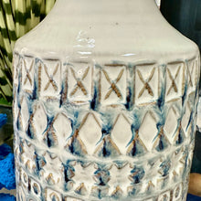 Load image into Gallery viewer, SM Ivory/Blue Textured Vase
