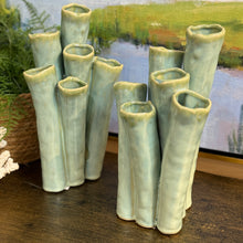 Load image into Gallery viewer, Green/Aqua Tubes Vase
