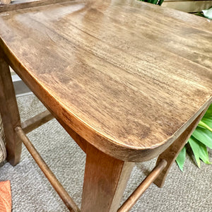 Custom Wood Counter Stool